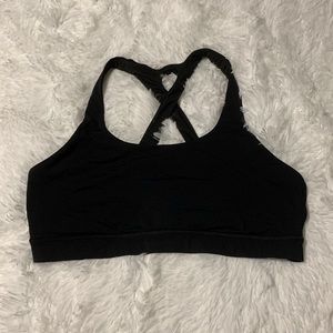 Lululemon Time to Sweat Bra Medium Support B/C Cups, Size 12, Black